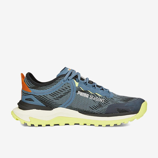 Sepatu Lari Puma Voyage Nitro 2 Blue Wash Orange Brick Puma Black 376919-02