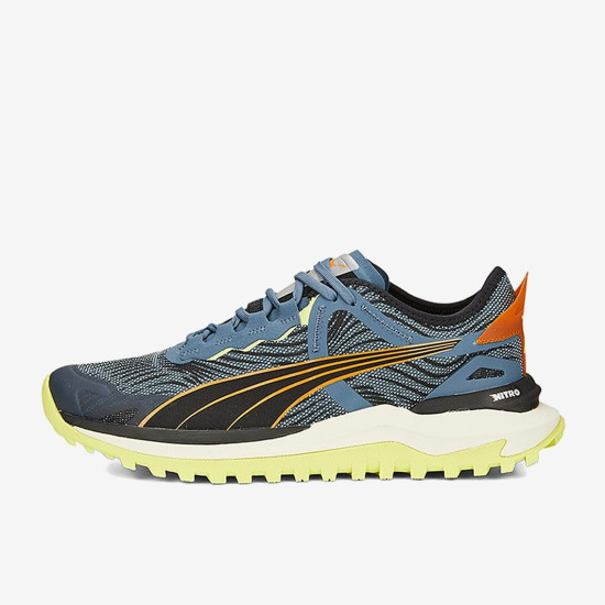 Sepatu Lari Puma Voyage Nitro 2 Blue Wash Orange Brick Puma Black 376919-02