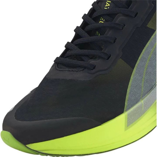 Sepatu Lari Puma Deviate Nitro Elite Carbon Puma Black Lime Squeeze Asphalt 377090 01-6