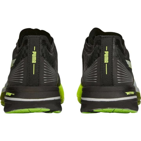 Sepatu Lari Puma Deviate Nitro Elite Carbon Puma Black Lime Squeeze Asphalt 377090 01-6