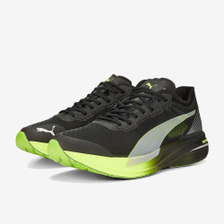 Sepatu Lari Puma Deviate Nitro Elite Carbon Puma Black Lime Squeeze Asphalt 377090-01