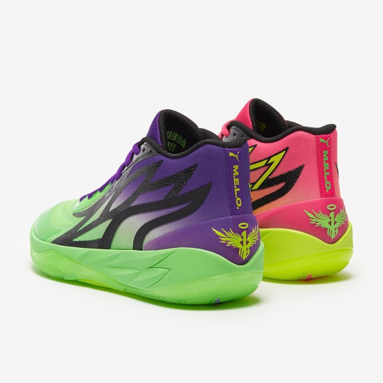 Sepatu Basket Puma MB.02 Rick & Morty Safety Yellow Elektro Green 377411-02