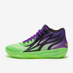 Sepatu Basket Puma MB.02 Rick & Morty Safety Yellow Elektro Green 377411-02