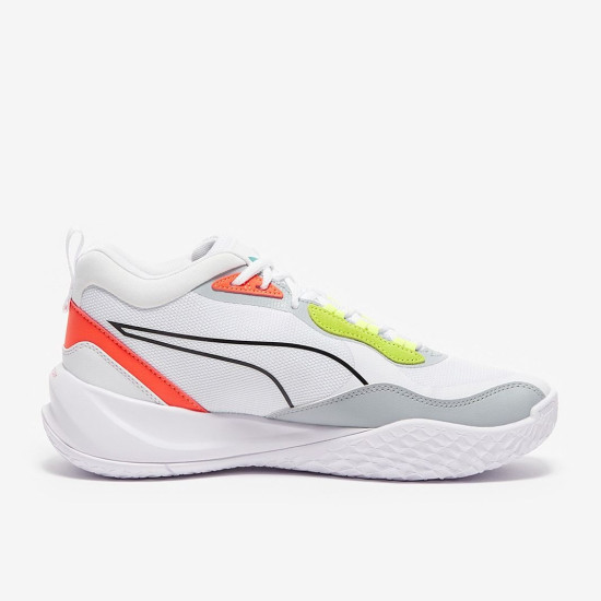 Sepatu Basket Puma Playmaker Pro Puma White Fiery Coral 377572-02