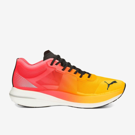 Sepatu Lari Puma Deviate Nitro Elite Fireglow Sun Stream Sunset Glow 377602-01