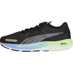 Sepatu Lari Puma Velocity Nitro 2 Fade Puma Black Elektro Purple Puma Silver 378526 01-7