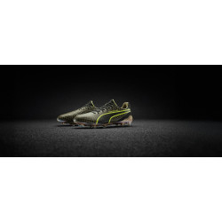 Sepatu Bola Puma King Ultimate x Porsche SE FG AG Olive Drab Puma Black Puma Gold 10848401
