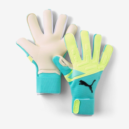 Sarung Tangan Kiper Puma Future Pro Hybrid Electric Peppermint Fast yellow 041842-02