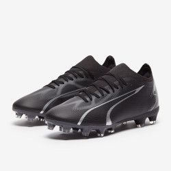 Sepatu Bola Puma Ultra Match FG/AG Black Asphalt 10734702