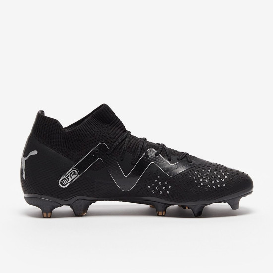 Sepatu Bola Puma Future Pro FG/AG Black Silver 10736102