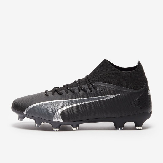 Sepatu Bola Puma Ultra Pro FG/AG Black Asphalt 10742202