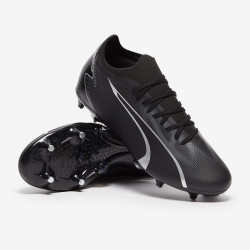 Sepatu Bola Puma Ultra Match MXSG Black Asphalt 10751802