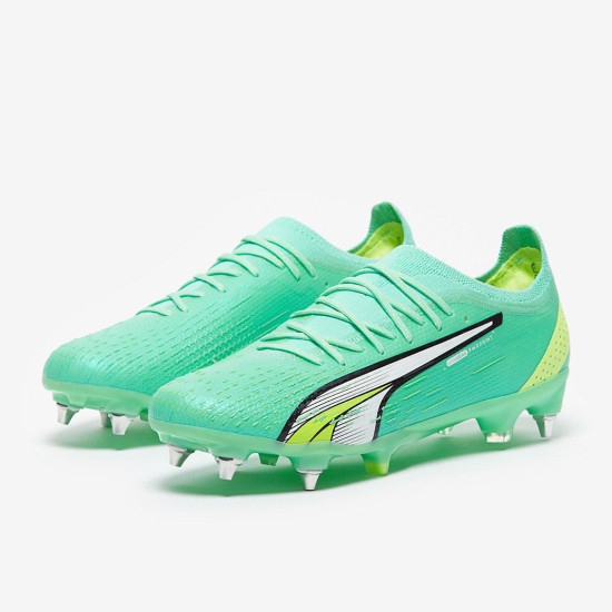 Sepatu Bola Puma Ultra Ultimate SG Electric Peppermint White 10721203