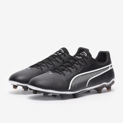 Sepatu Bola Puma King Pro FG/AG Black White 10756601