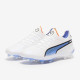 Sepatu Bola Puma Womens King  Ultimate FG/AG Puma White Black Blue 10726201