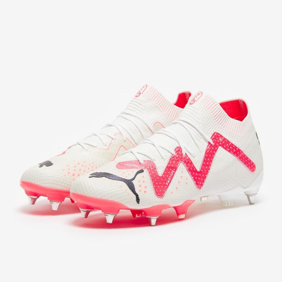 Sepatu Bola Puma Future Ultimate MXSG Puma White Fire Orchid 10735101