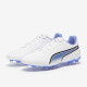 Sepatu Bola Puma King  Match FG/AG Puma White Black Blue 10725701