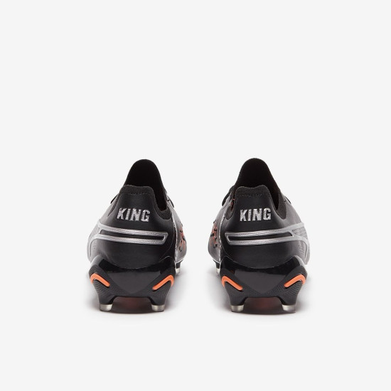 Sepatu Bola Puma King Ultimate FG/AG Puma Black Silver 10709702