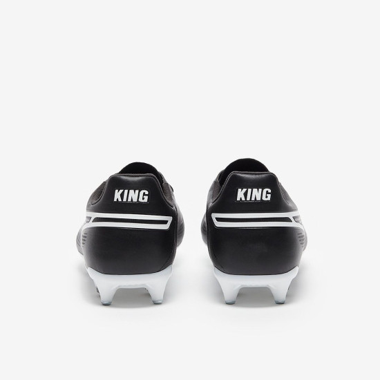 Sepatu Bola Puma King Pro MxSG Black White 10747501
