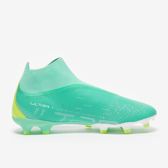 Sepatu Bola Puma Ultra Match+ Laceless FG/AG Electic Peppermint 10724303