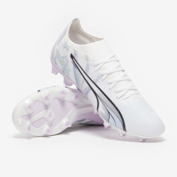 Sepatu Bola Puma Womens Ultra Match Briliance FG/AG Puma White Spring lavender 10740501