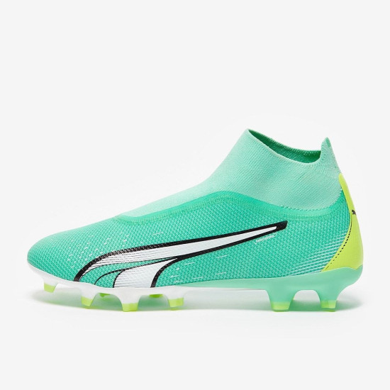 Sepatu Bola Puma Ultra Match+ Laceless FG/AG Electic Peppermint 10724303