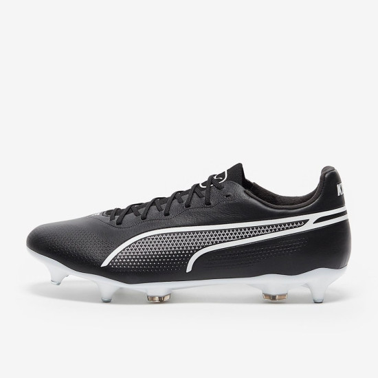 Sepatu Bola Puma King Pro MxSG Black White 10747501