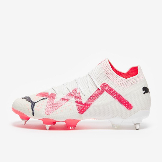 Sepatu Bola Puma Future Ultimate MXSG Puma White Fire Orchid 10735101