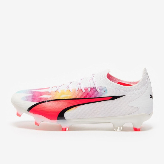 Sepatu Bola Puma Womens ultra Ultimate FG/AG Puma White Fire Orchid 10750701