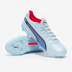 Sepatu Bola Puma King Ultimate FG/AG Silver Sky Fire Orchid 10756302