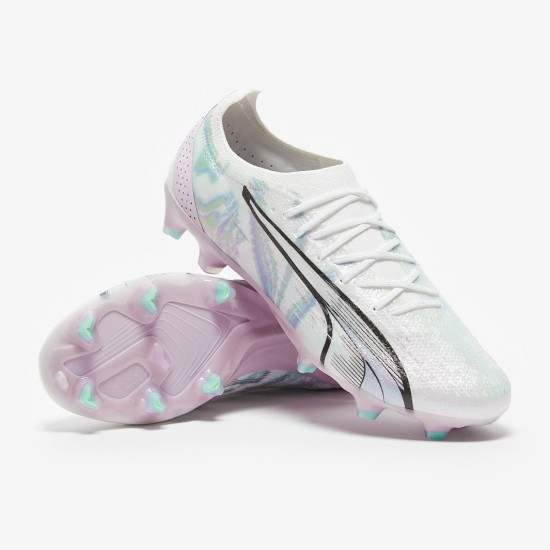 Sepatu Bola Puma Ultra Ultimate Briliance FG/AG Puma White Spring lavender 10761901