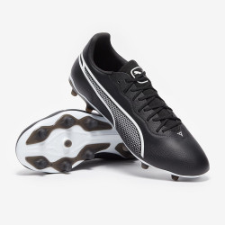 Sepatu Bola Puma King Pro FG/AG Black White 10756601