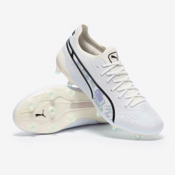 Sepatu Bola Puma Womens King Ultimate  Brilliance FG/AG Puma White Spring lavender 10732801