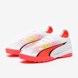 Sepatu Futsal Puma Ultra Ultimate Cage Puma White Fire Orchid 10750201