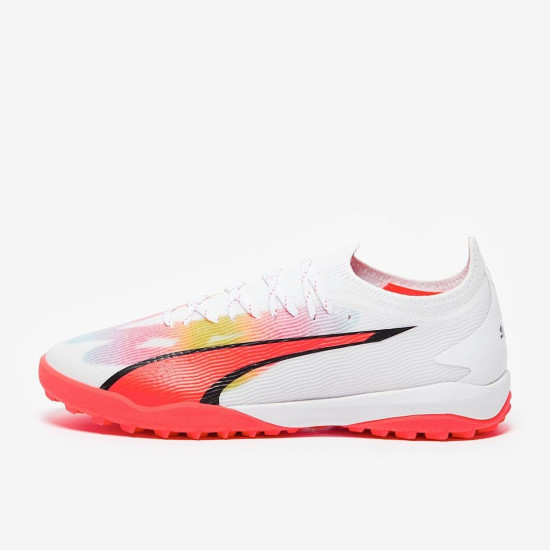 Sepatu Futsal Puma Ultra Ultimate Cage Puma White Fire Orchid 10750201