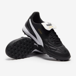 Sepatu Futsal Puma King Top TT Black White Gold 10741701