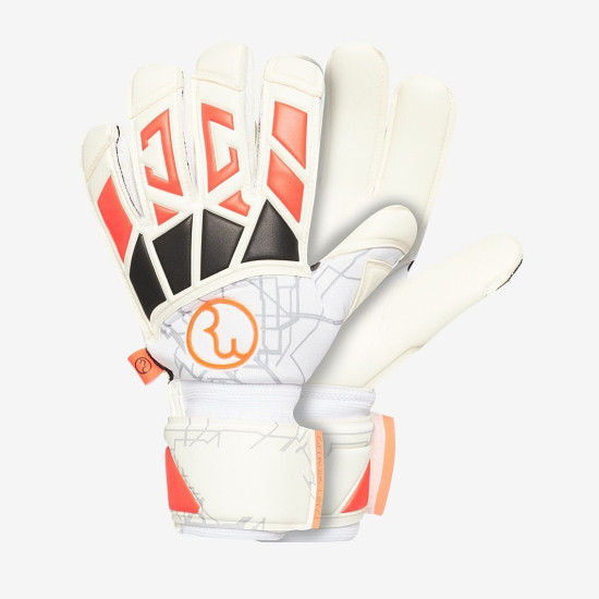 Sarung Tangan Kiper RWLK Metro Overlap White Orange RW20014