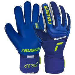 Sarung Tangan Kiper Reusch Attrakt Duo Deep Blue Safety Yellow 51700554949