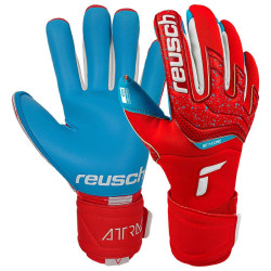 Sarung Tangan Kiper Reusch Attrakt Aqua Windproof Red Aqua Blue 51704593001