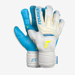 Sarung Tangan Kiper Reusch Attrakt Aqua Ortho Tec White Aqua Blue 5270458-1111