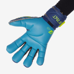 Sarung Tangan Kiper Reusch Attrakt Aqua Windproof ortho-Tec True Blue Gold 5370458-4433