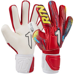 Sarung Tangan Kiper Rinat Asimetrik Stellar Semi Red Yellow ASS140