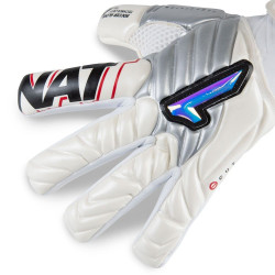 Sarung Tangan Kiper Rinat Meta GK Alpha White Black Red MGA176