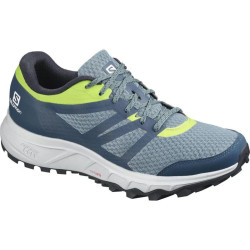 Sepatu Lari Salomon Trailster 2 Trail Bluest Poseidon Lime L40914500-7.5