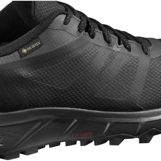 Sepatu Lari Salomon Trailster 2GTX Trail Phantom Ebony Black L40963100-7