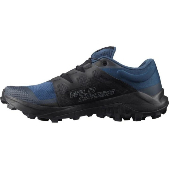 Sepatu Lari Salomon Wildcross Trail Dark Denim Black Navy Blazer L41116900-7