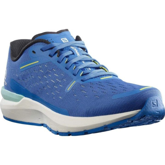 Sepatu Lari Salomon Sonic 4 Balance Palace Blue White Evening Primrose L41280000-7