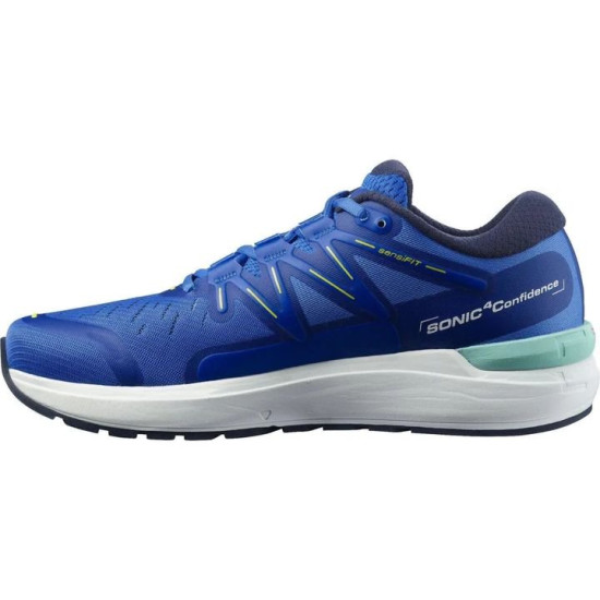 Sepatu Lari Salomon Sonic 4 Confidence Palace Blue White Evening Primrose L41291600-7