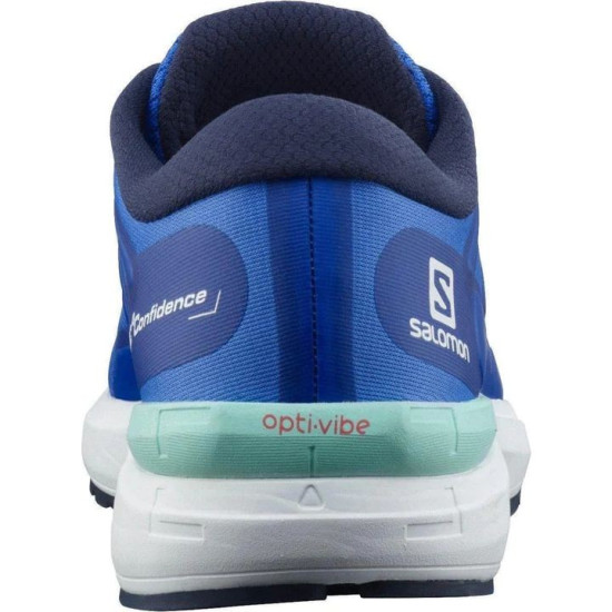 Sepatu Lari Salomon Sonic 4 Confidence Palace Blue White Evening Primrose L41291600-7