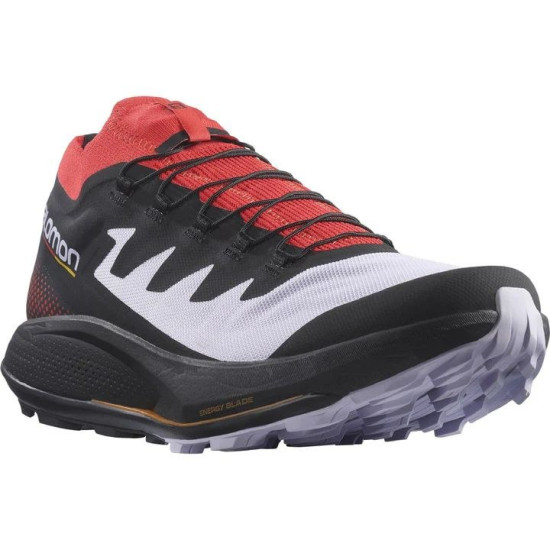 Sepatu Lari Salomon Pulsar Pro Trail Purple Heather Poppy Red Black L41593500-7